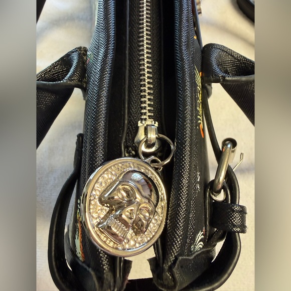 🔥 ED HARDY Tattoo-Print Tote with Colorful Motifs. NWT - Picture 4 of 6